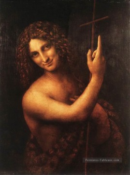 Léonard de Vinci œuvres - Saint Jean Baptiste Léonard de Vinci